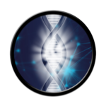 Image stylisée d'un ADN à 13 brins, sur lequel O coeur de l'Eau travaille pour aider à nettoyer toutes les mémoires, charges émotionnelles